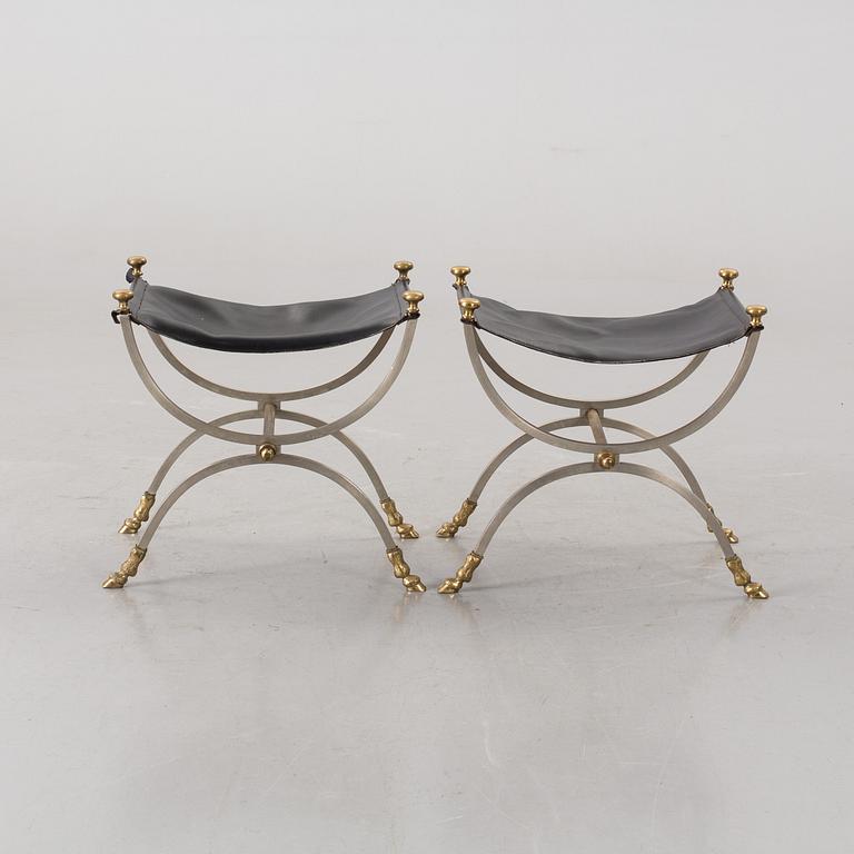 TABURETTER, ett par, 1900-talets andra hälft.