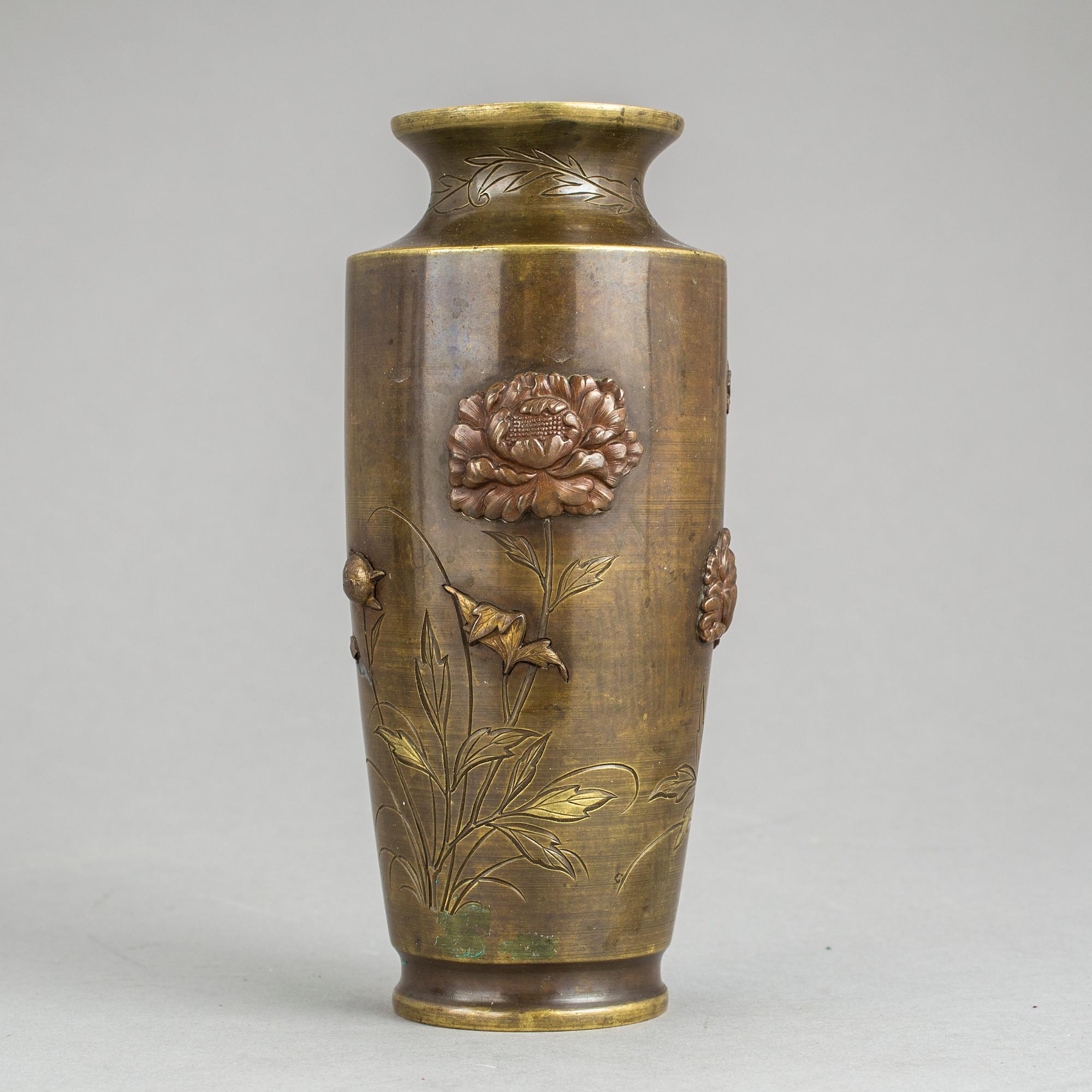 VAS, brons, Japan, Meiji (1868-1912).