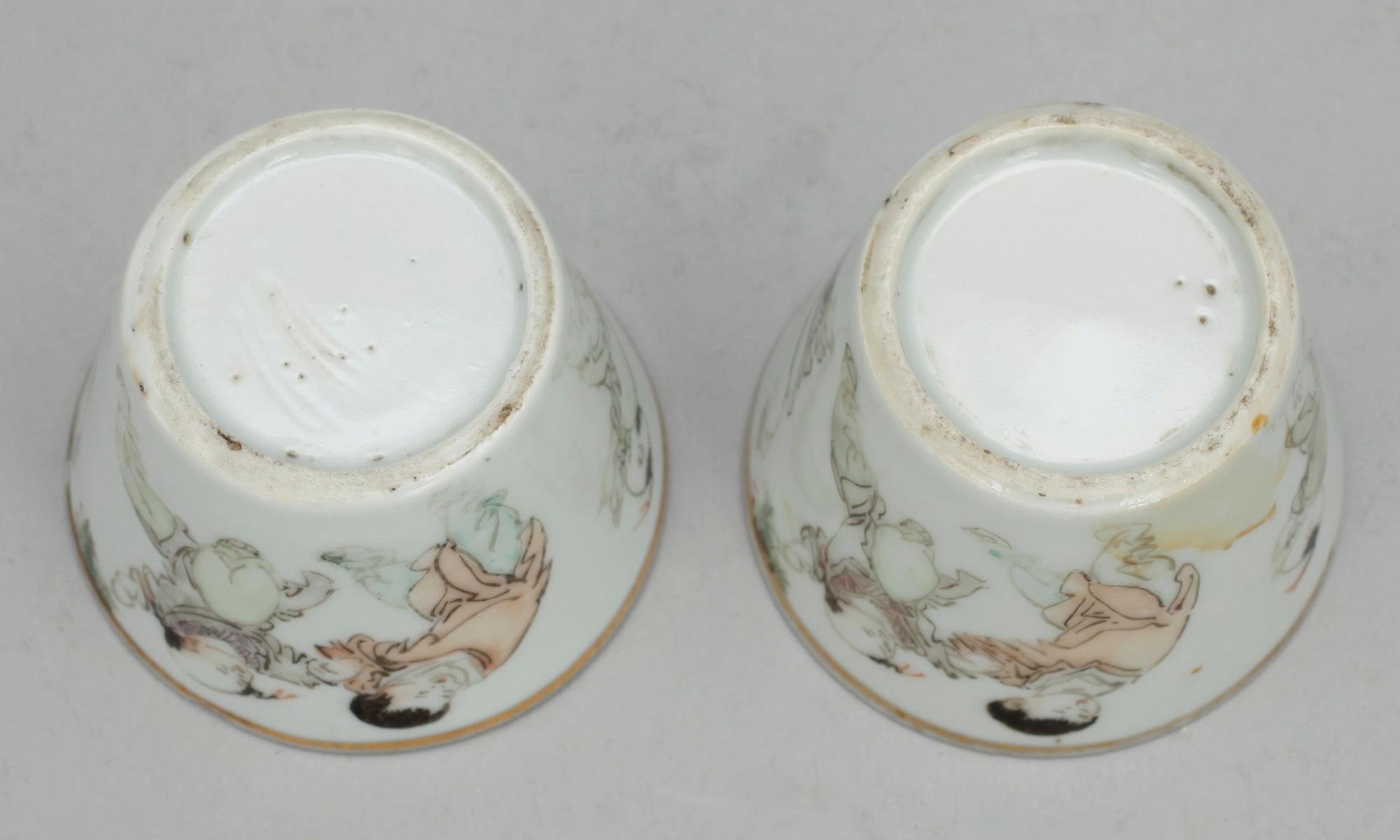 SERVISDELAR, 12 delar, porslin, Qingdynastin, 1800-tal.