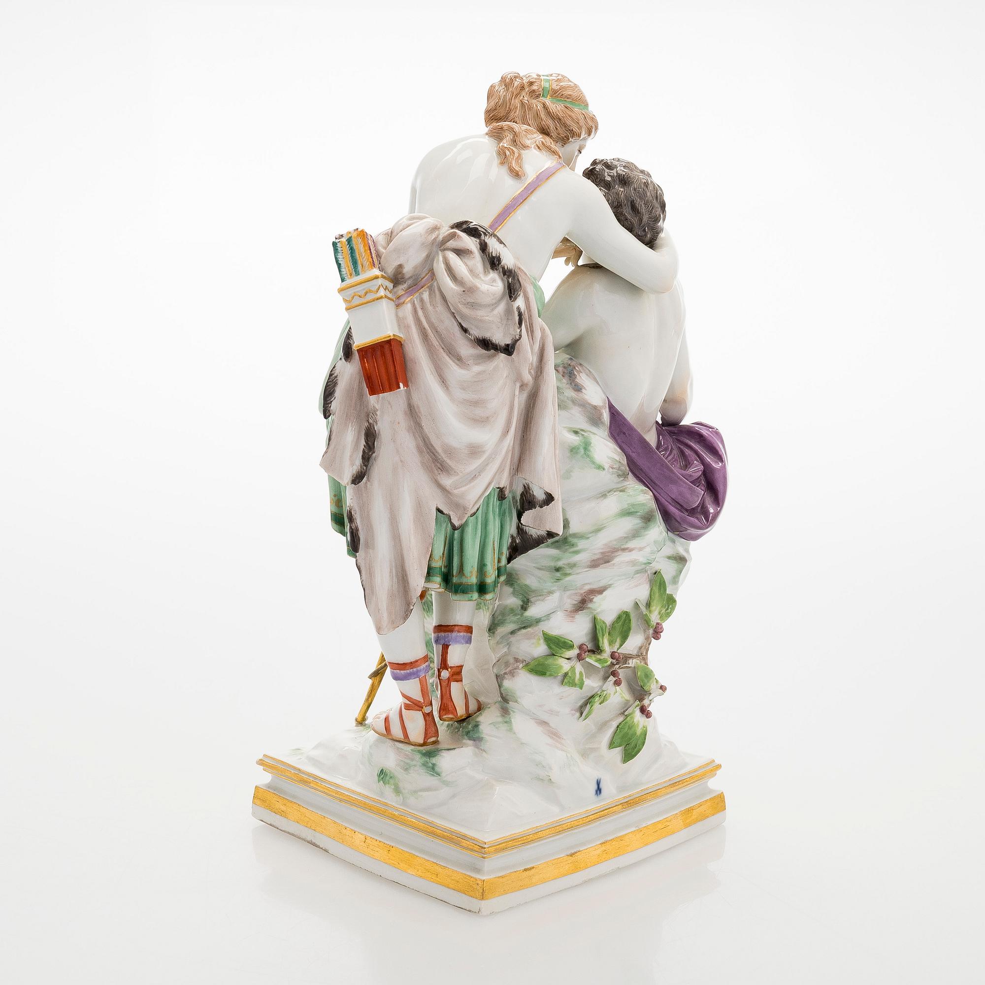 A porcelain figure group, probably Meissen, early 1900s.
