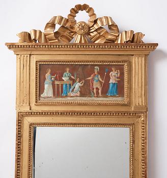 A late Gustavian mirror, Stockholm, around 1800.