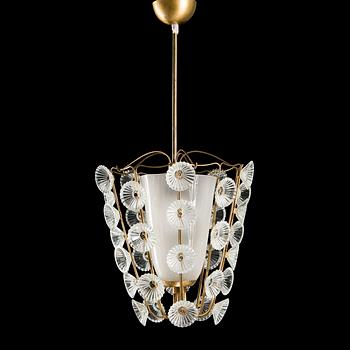 LISA JOHANSSON-PAPE, A one light ceiling lamp, model 1304, manufacturer Stockmann Orno, Finland 1950s.