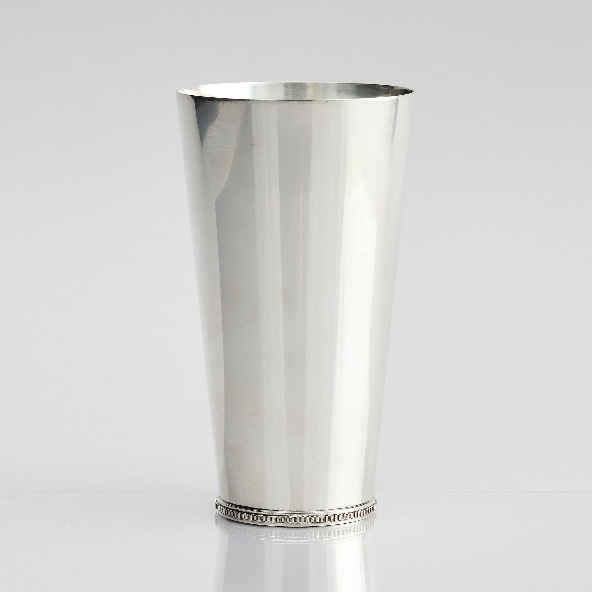 Wiwen Nilsson, bägare, sterling silver, Lund 1955.