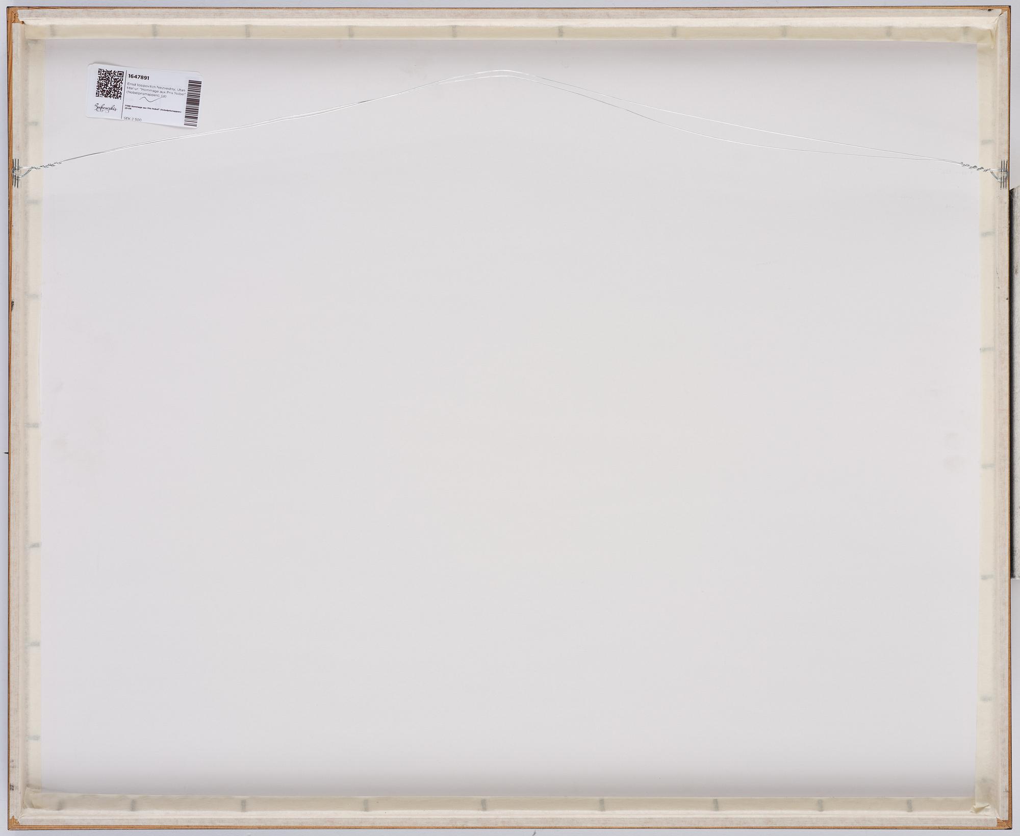 Ernst Iosipovitch Neizvestny, Utan titel ur: "Hommage aux Prix Nobel" (Nobelprismappen).