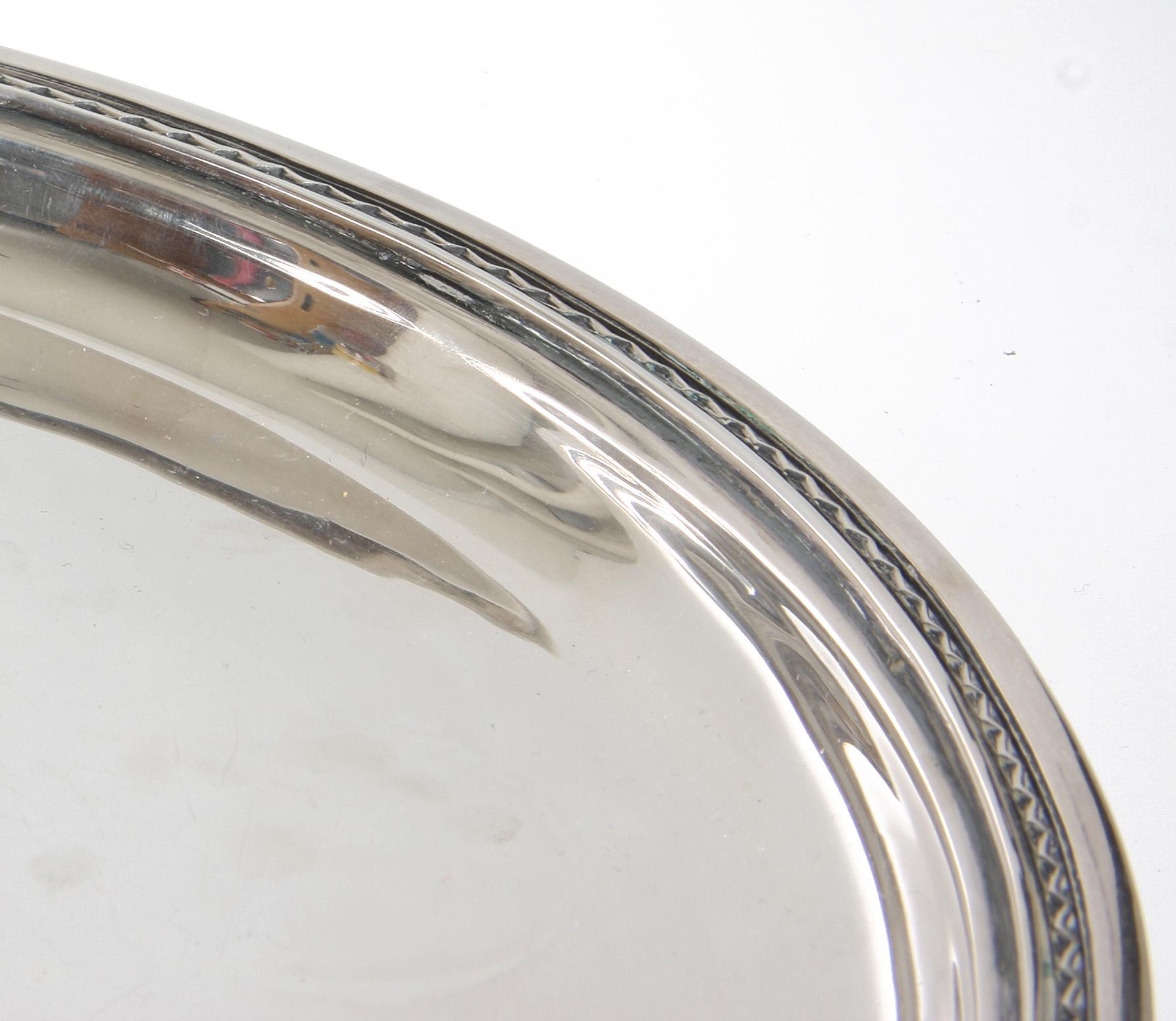 BRICKA, silver, Eric Råström för firma C G Råström Stockholm, 1953. 1723 g.