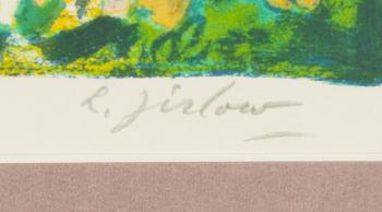Lennart Jirlow, färglitografi, 1991, signerad 211/280.