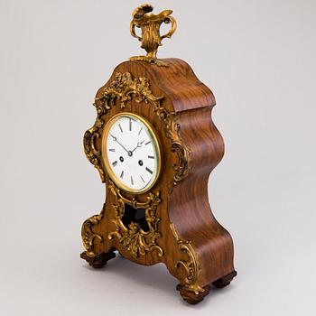 A French late 19th Century mantel clock, Divienne Lamy, St Quentin.