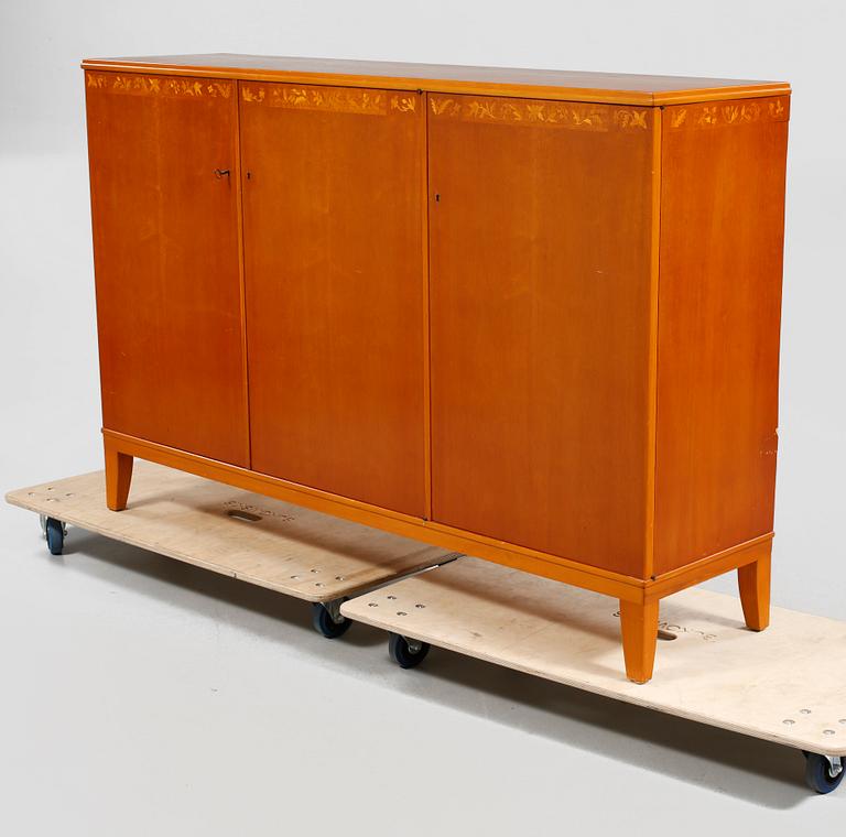 SKÄNK / SIDEBOARD, "Fjällblommor", Carl Malmsten, Meeths, formgiven 1942.