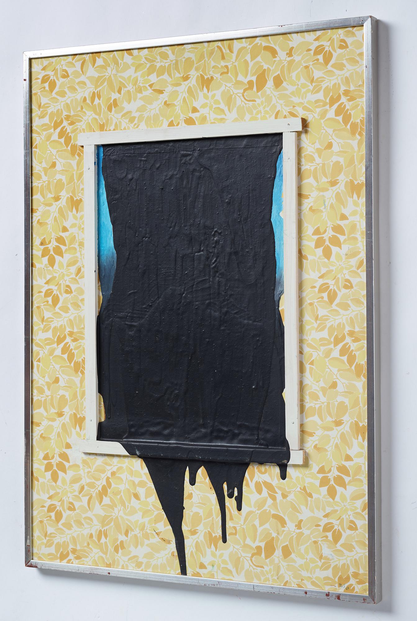 Philip von Schantz, mixed media on panel, signed and dated -68.