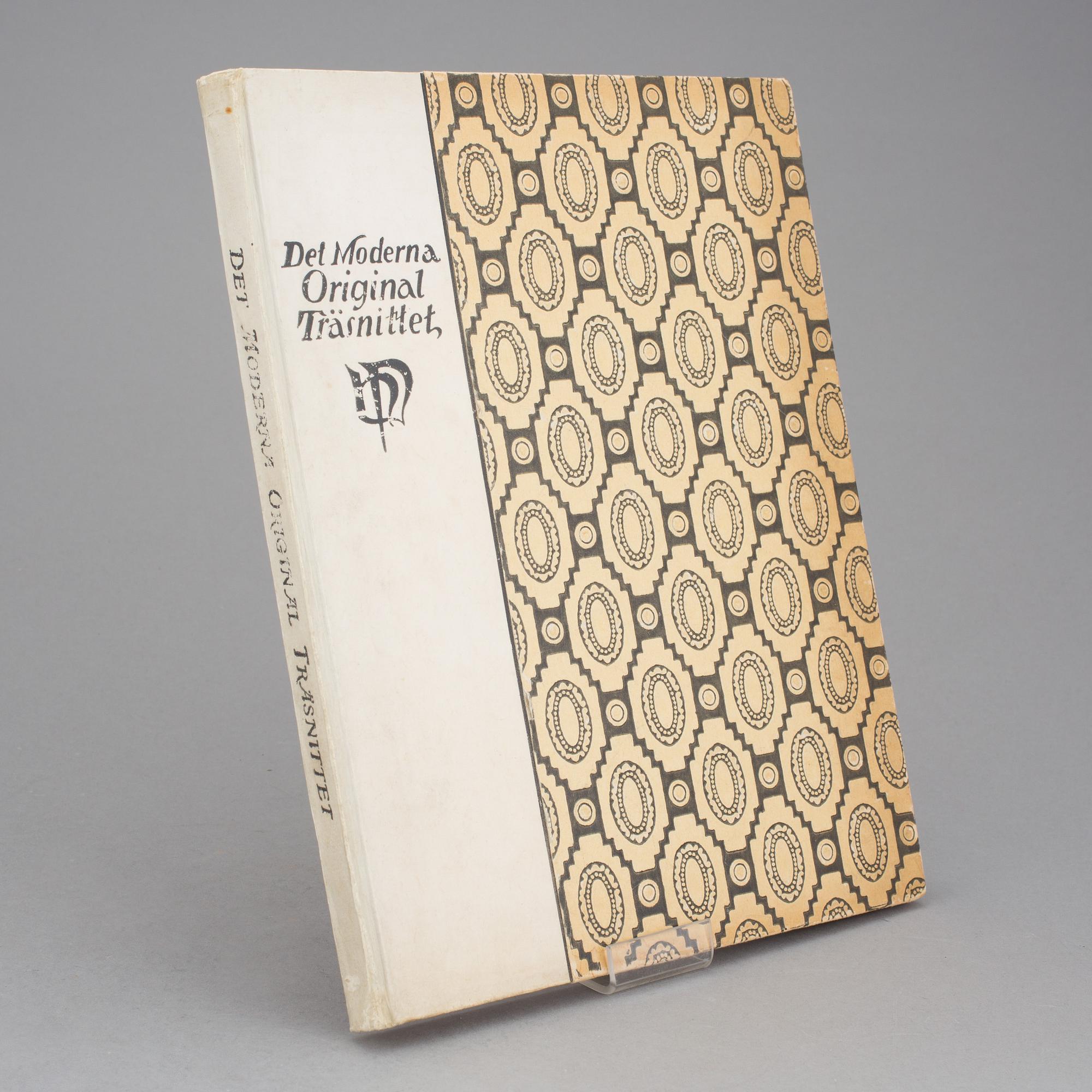 BOK, "Det moderna originalträsnittet", August Brunius, med 13 träsnitt. Utgiven 1917.