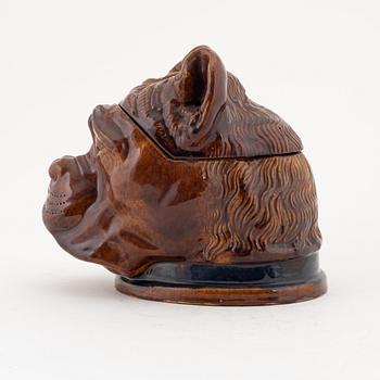 Albin Hamberg, an earthenware tobacco jar, Höganäs, Sweden, early 20th century.