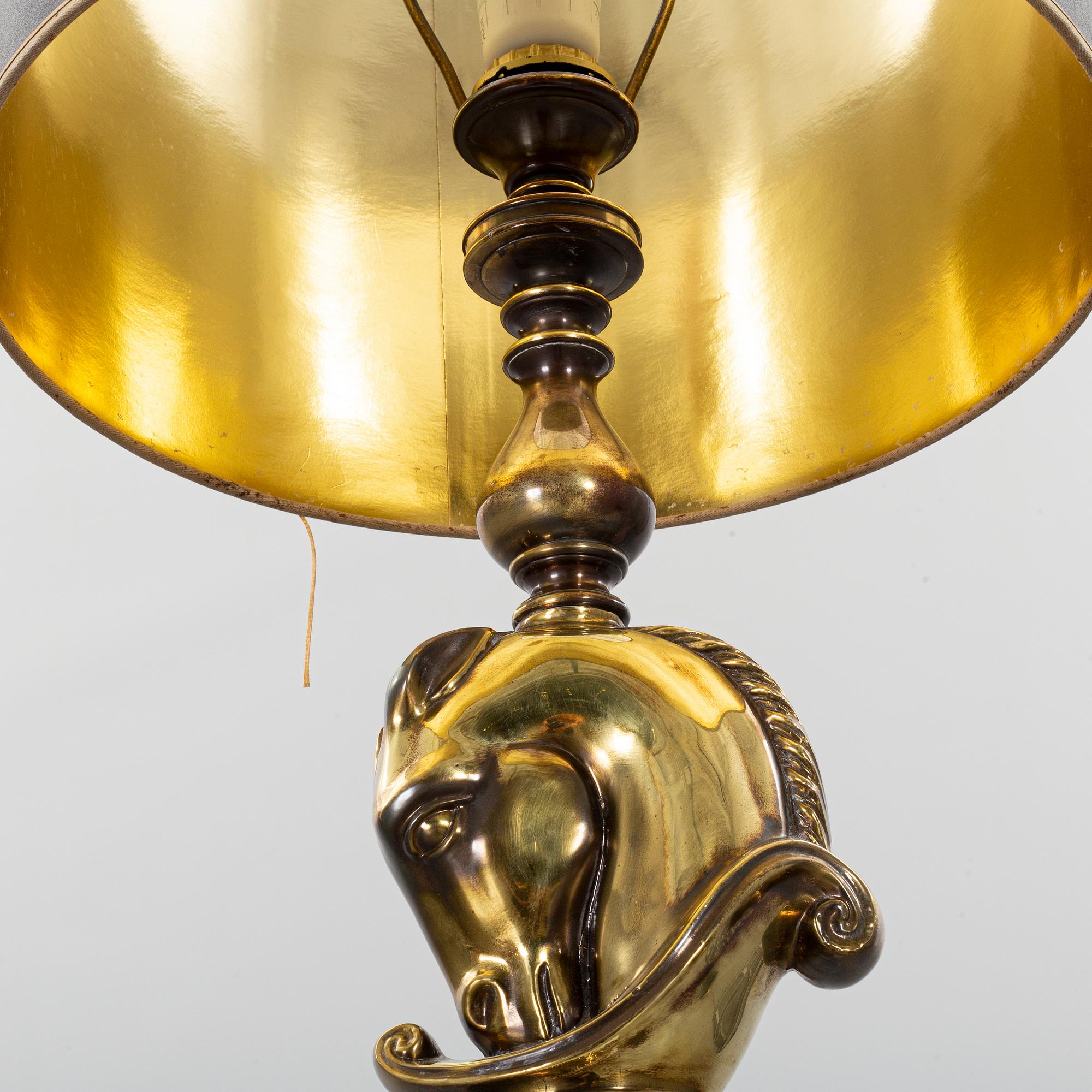 A PAIR OF TABLE LAMPS. DeKnudt, Belgium.