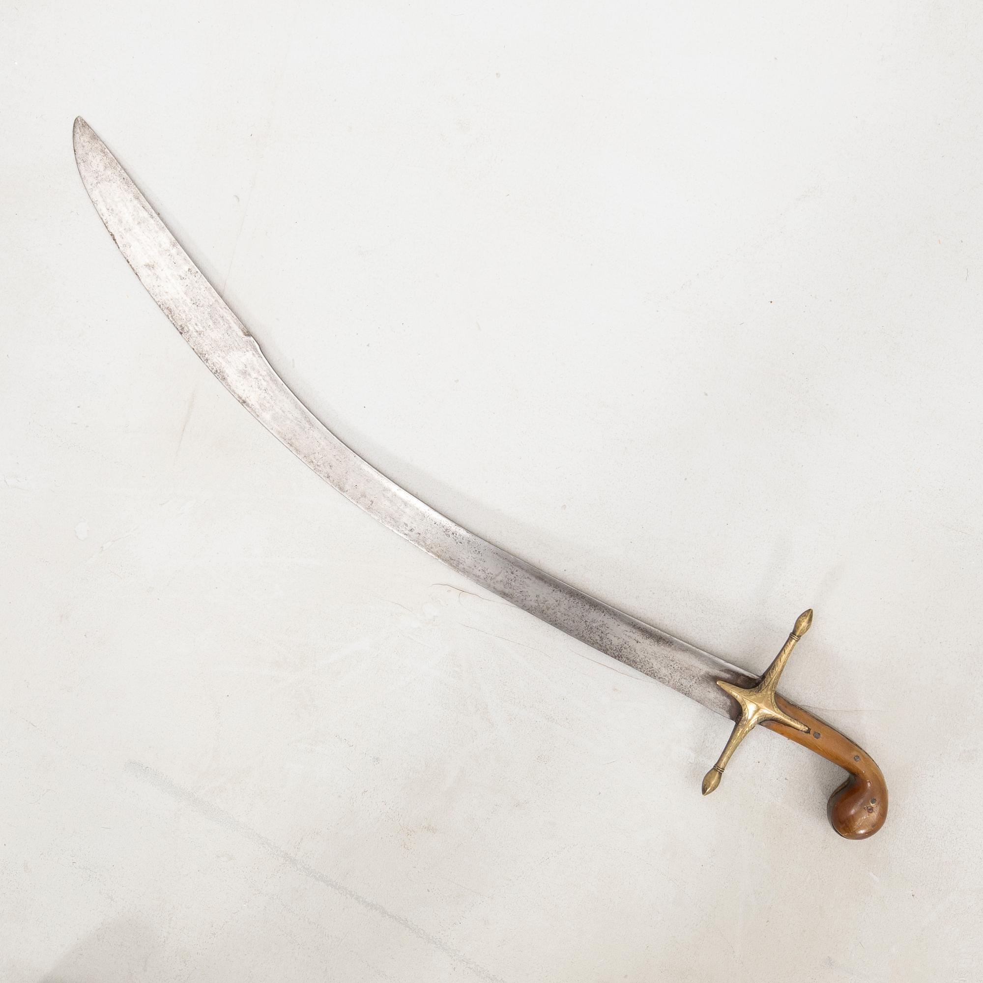 Svärd ottomansk / ungersk kilij /pala, sannolikt 1750 - 1850, möjligen äldre.