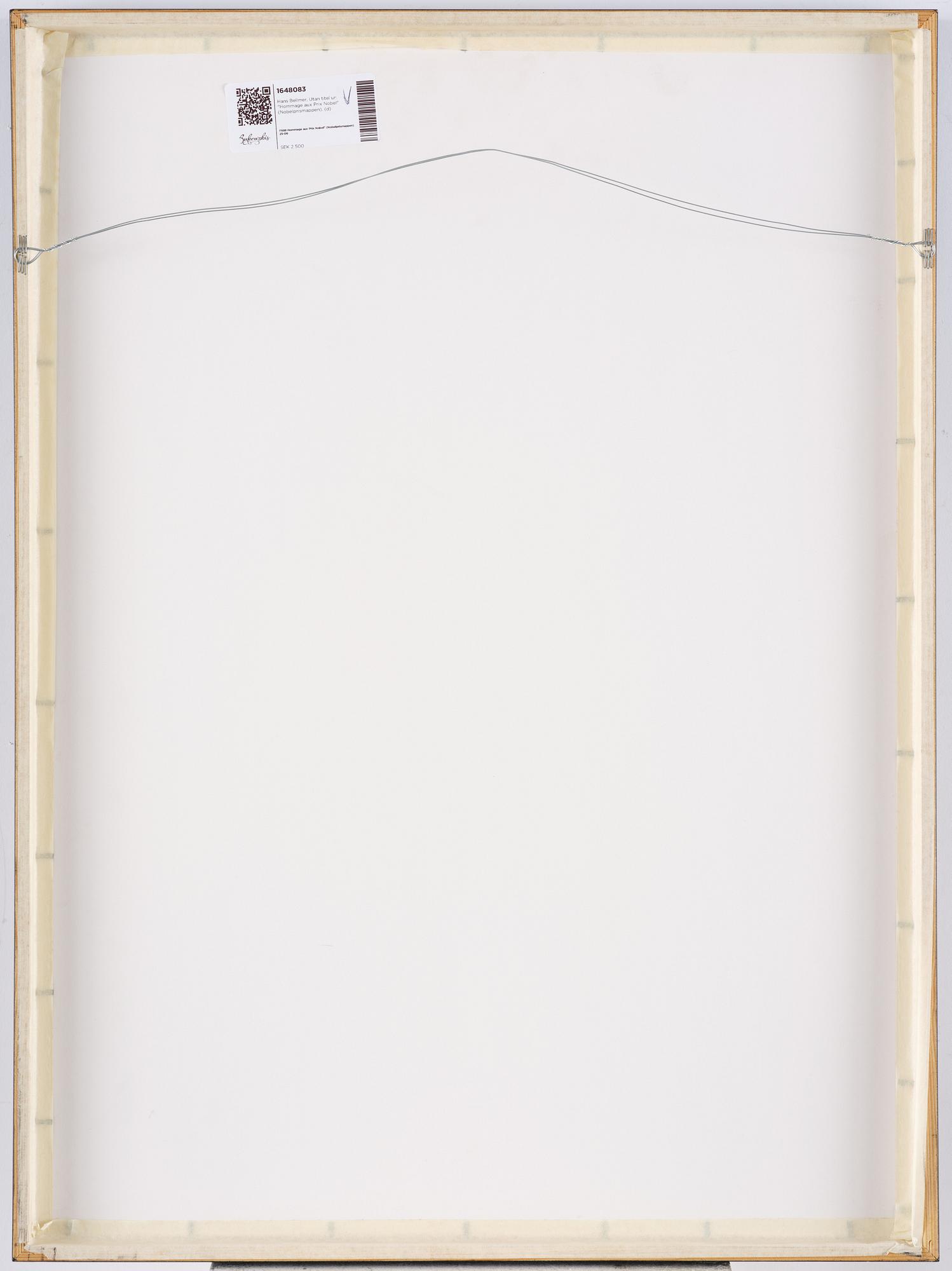 Hans Bellmer, Untitled from: "Hommage aux Prix Nobel" (The Nobel Prize Portfolio).