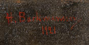 Hugo Backmansson, Self-Portrait.