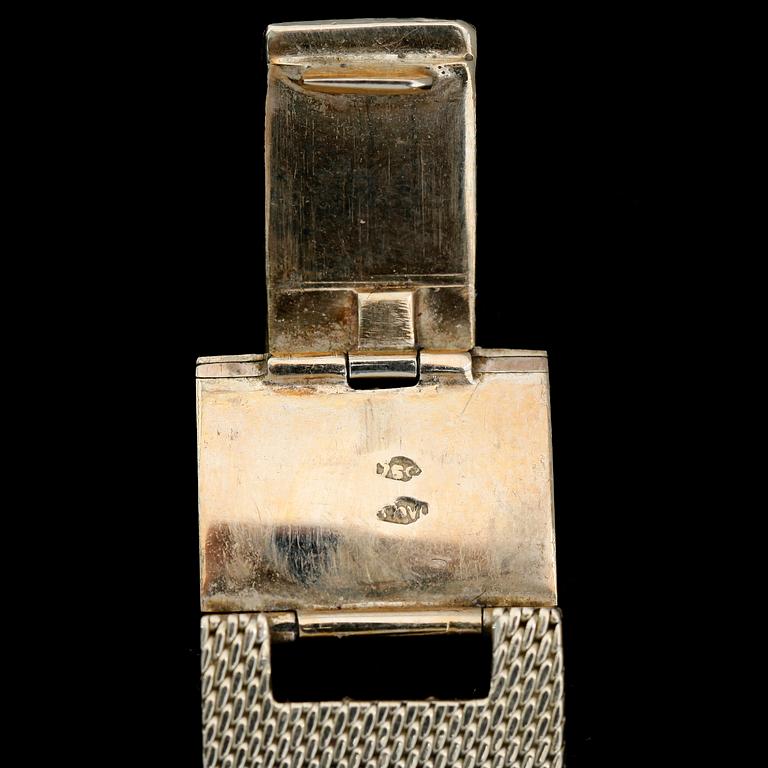 ARMBAND FÖR ARMBANDSUR, 18K guld. Total vikt ca 48 g.