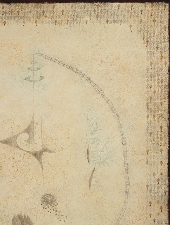 THEA EKSTRÖM, mixed media on paper laid down on panel, signed and dated 30 III 63.