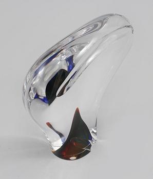 GÖRAN WÄRFF, glas, objekt, Kosta Boda, unik, signerad.