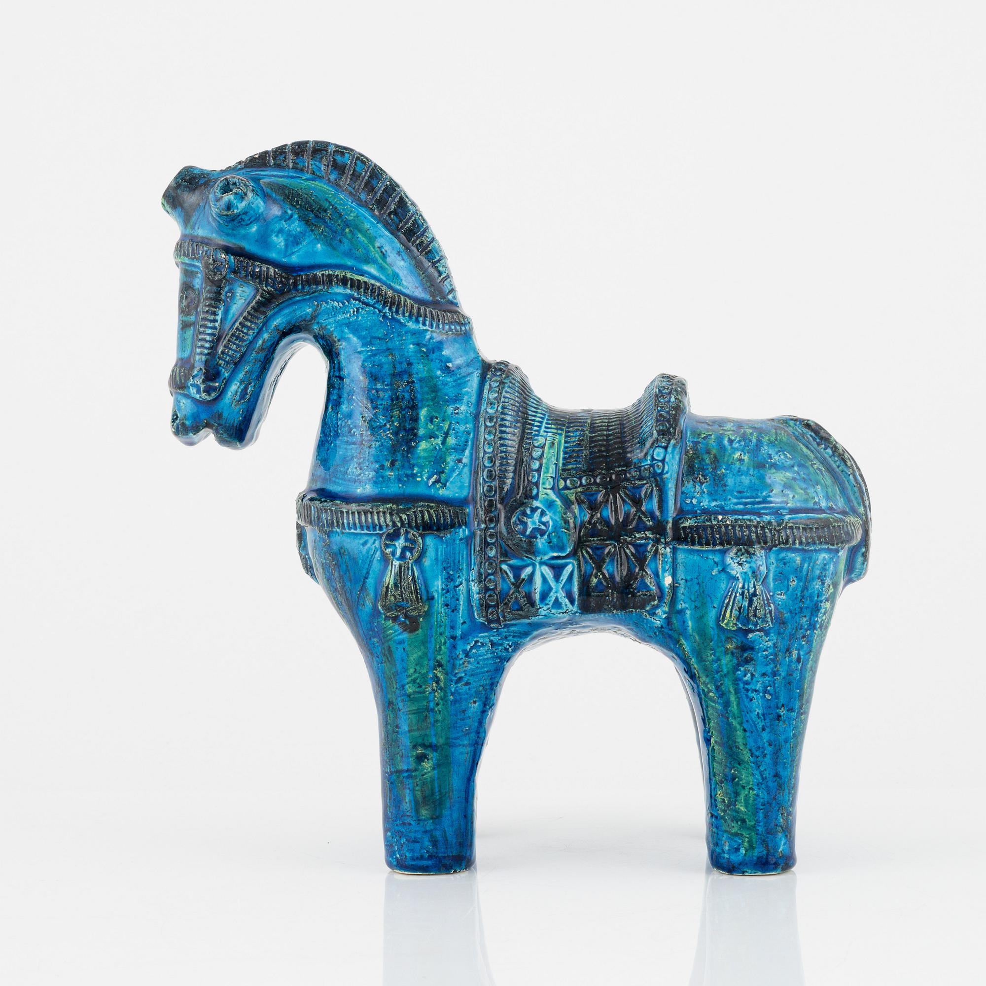 A stoneware figurine by Aldo Londi for Bitossi, Italy.