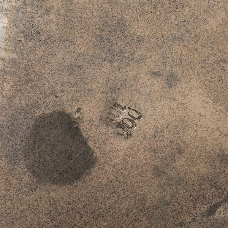 Tea/coffee service, 4 pieces, silver, Rococo style, 20th century.