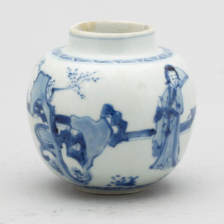 KRUKA/URNA, porslin, Kina, Transition, (1619-1683).