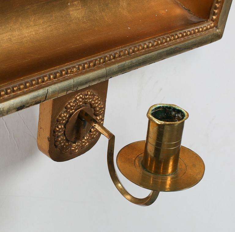 SPEGELLAMPETT, Västsverige, märkt med otydlig hallstämpel, Karl Johan, 1800-talets första hälft.