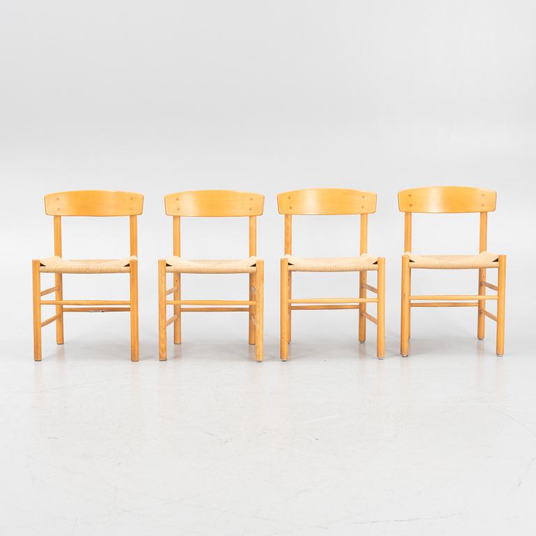 Børge Mogensen,  four 'J39' chairs, FDB Møbler, Denmark.