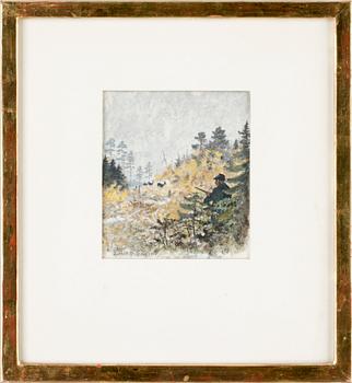 Harald Wiberg · HARALD WIBERG, gouache, sign o dat 1977.