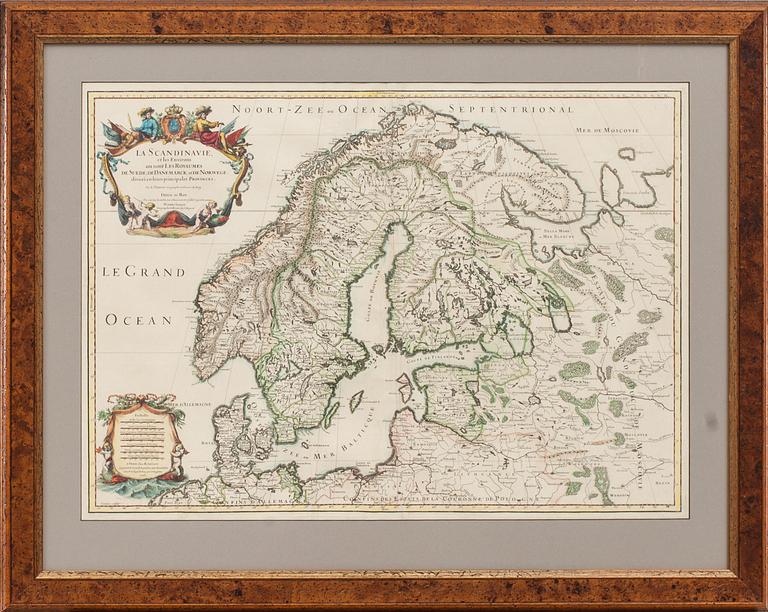 KARTA, "La Scandinavie et les environs ...", Charles-Hubert Jaillot, 1708.