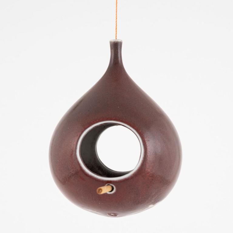 Stig Lindberg, a stoneware birdhouse, Gustavsberg Studio, Sweden, 1960s-70s.