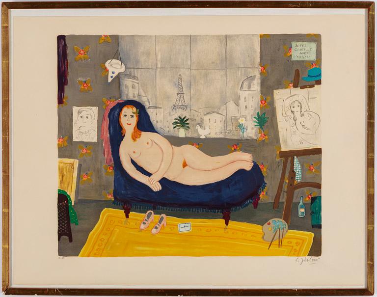 LENNART JIRLOW, lithograph in colors, 1975, signed.