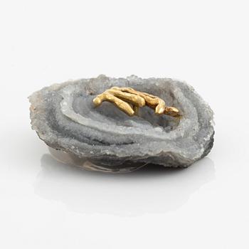 A Grima zodiac geode pendant "Virgo".