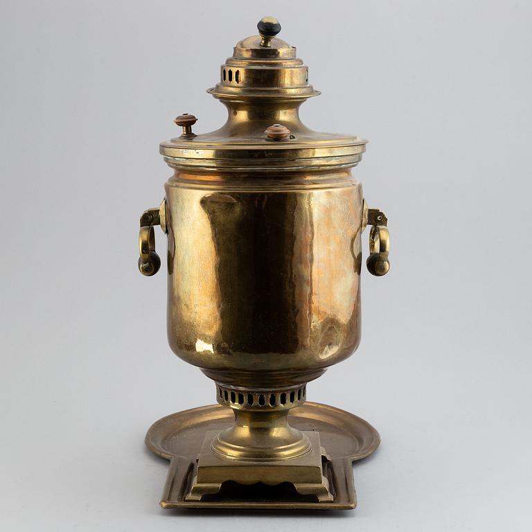 A brass samovar, Russia, ca 1900's.