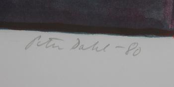 DAHL, PETER. Färglitografier, 2 st, sign o dat -80, numr e.a.