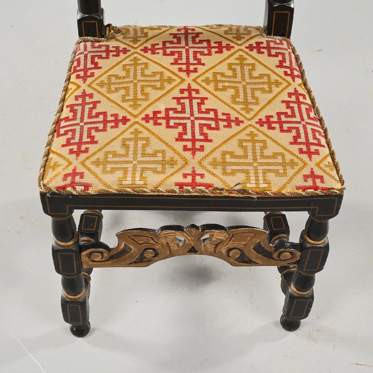 STOLAR, ett par, barock, 1700-talets första hälft.
