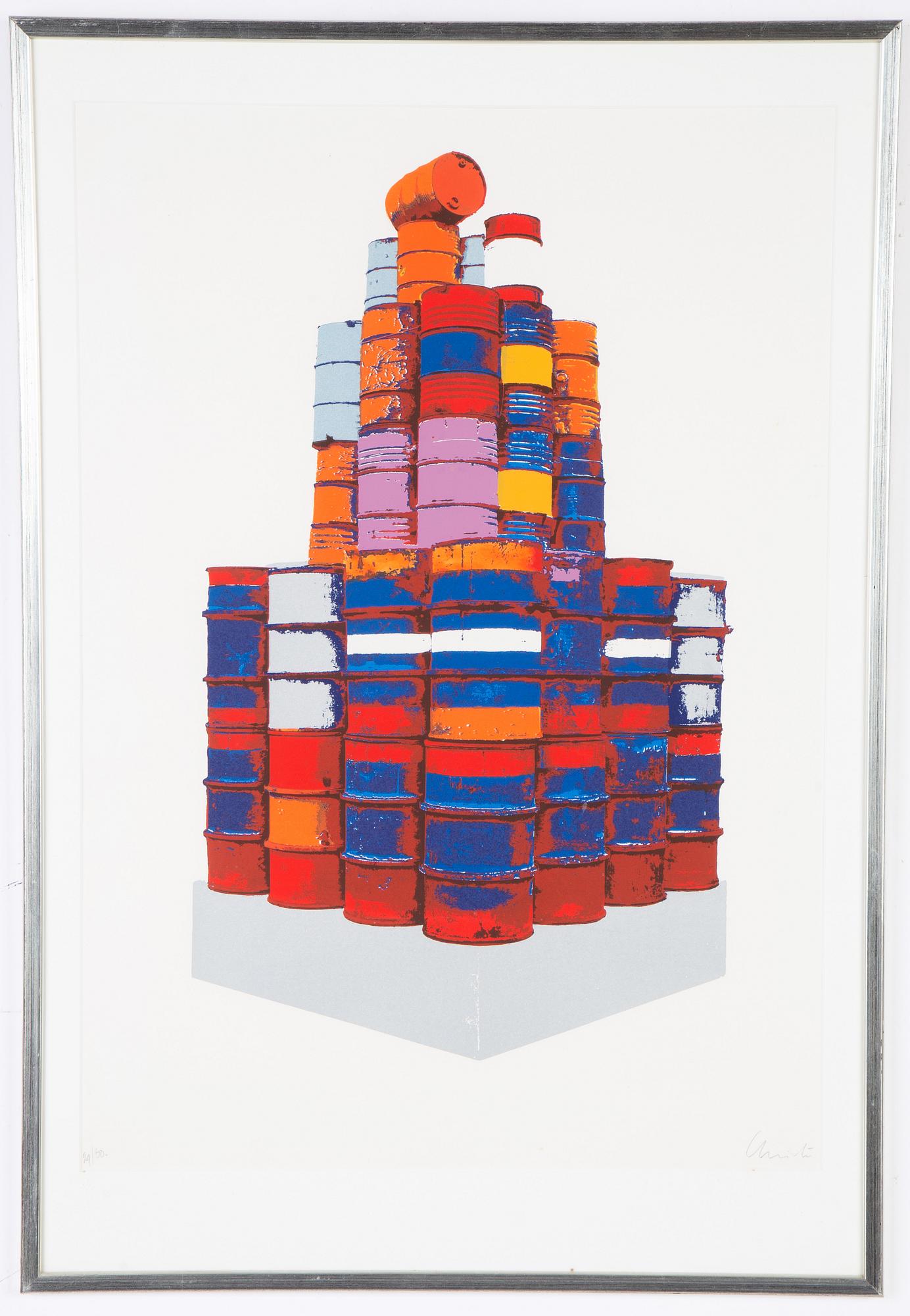 Christo Vladimirov Javacheff (Christo), färgserigrafi, signerad och numrerad 29/50.