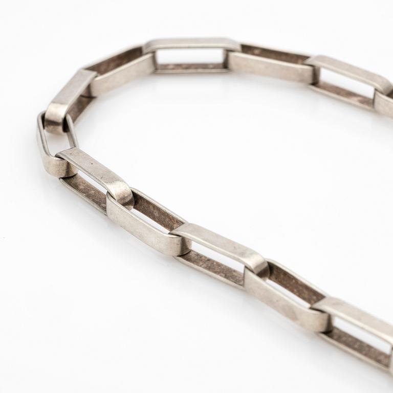 K-J Johansson, Neck chain, silver, 1975, Gothenburg.