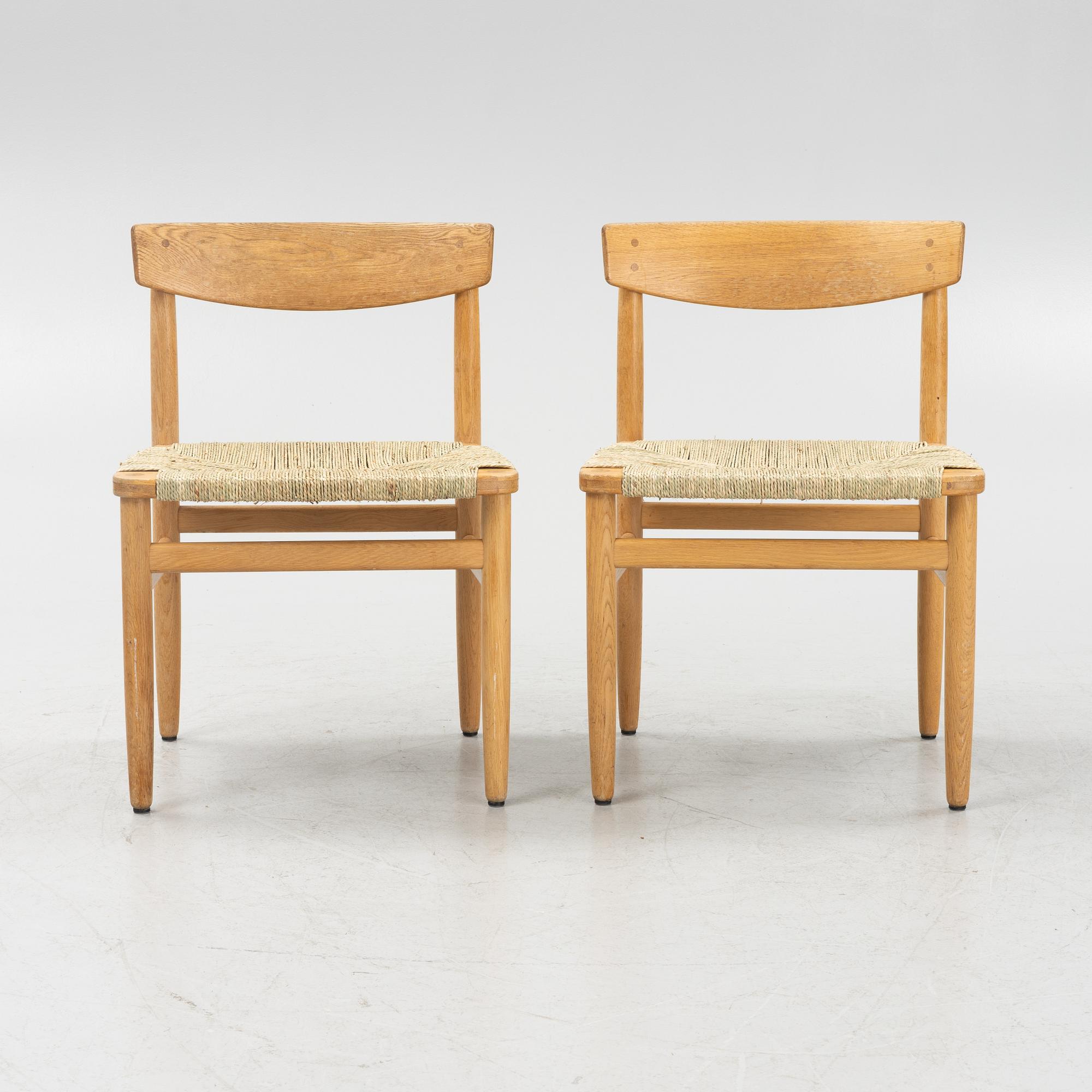 Børge Mogensen, six "Öresund" oak chairs, Karl Andersson & sons, 1970s.
