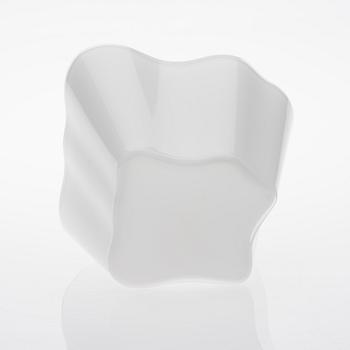 ALVAR AALTO, GLASSKULPTUR, 4 DELAR. Aalto-blomman. Sign. Alvar Aalto. Iittala 1980/90-talet.