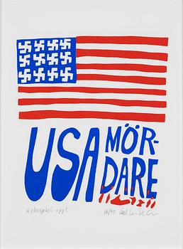 Carl Johan De Geer, "USA mördare".
