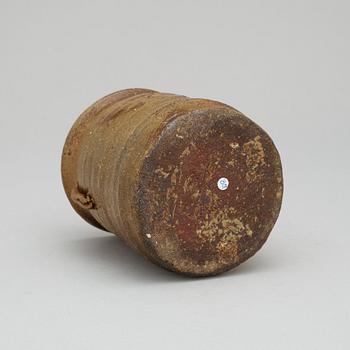 A Rosanjin Kitaoji vase, Japan, in its original case.