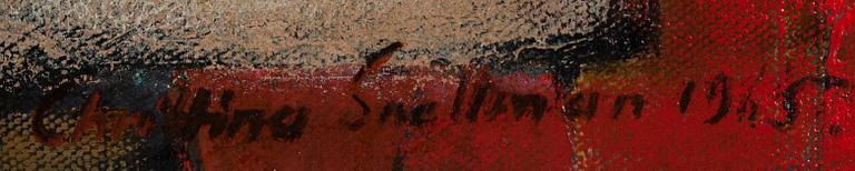 Christina Snellman, STILL LIFE ON RED.