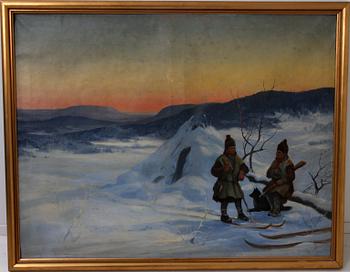CARL BRANDT, olja på duk, sign o dat 1909.