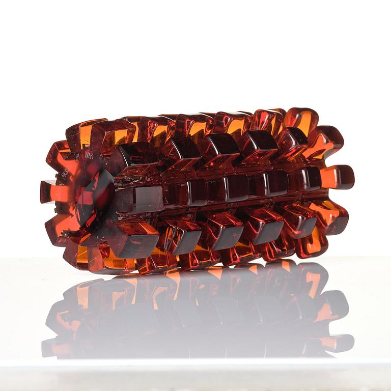Mårten Medbo, a unique "Tappvas" glass vase, Ajeto Glassworks, Nový Bor, Czech Republic, 2009.
