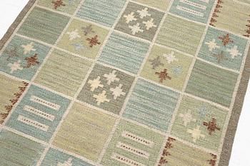 Rakel Carlander, matta, rölakan, "Ulriksdal", signerad RC, ca. 202 x 140 cm.