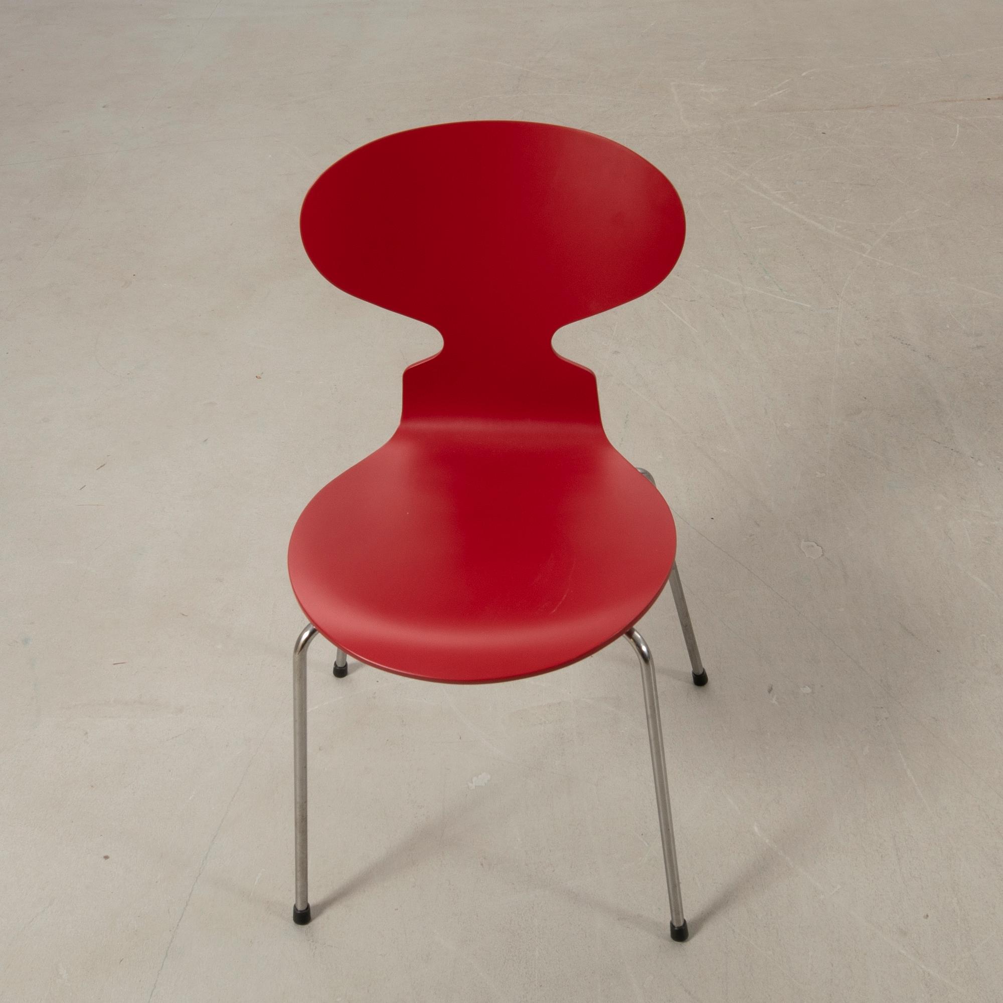 Arne Jacobsen, chair, "The Ant" for Republic of Fritz Hansen Denmark 2008.