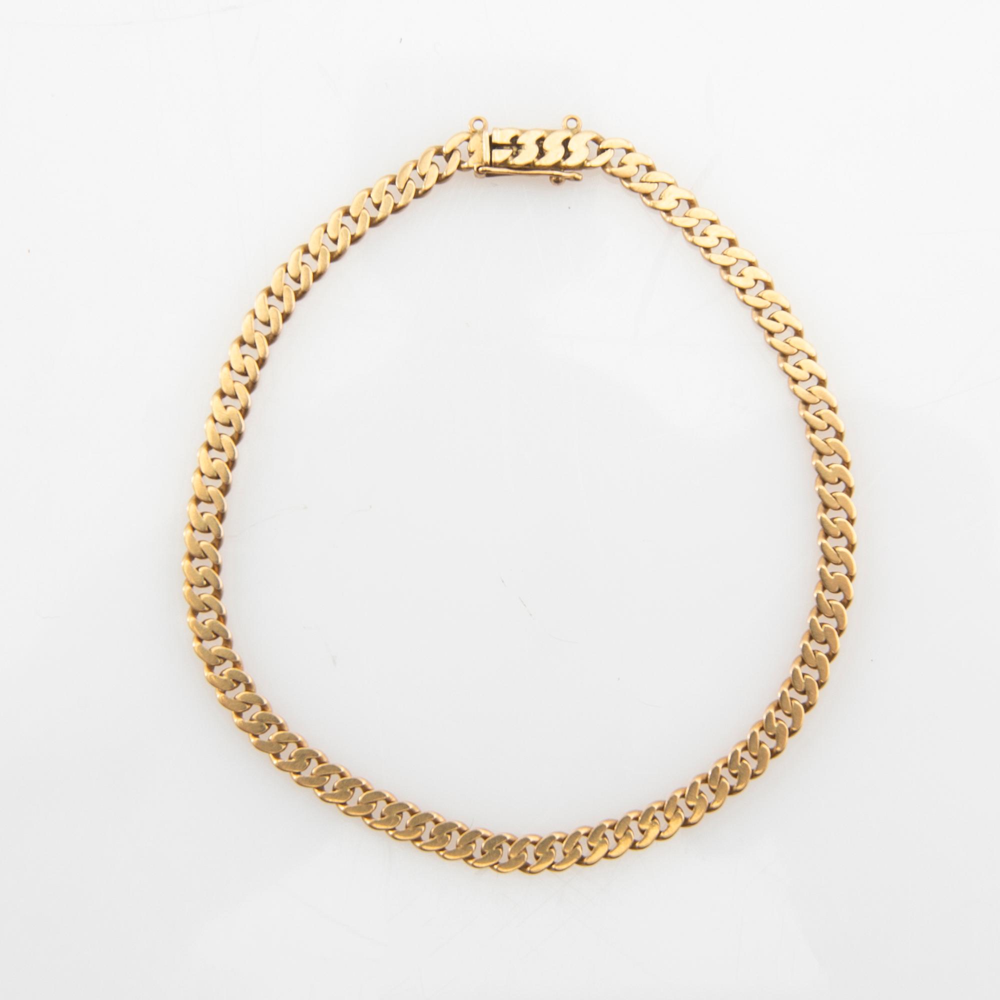 Armband Pansarlänk 18K guld.