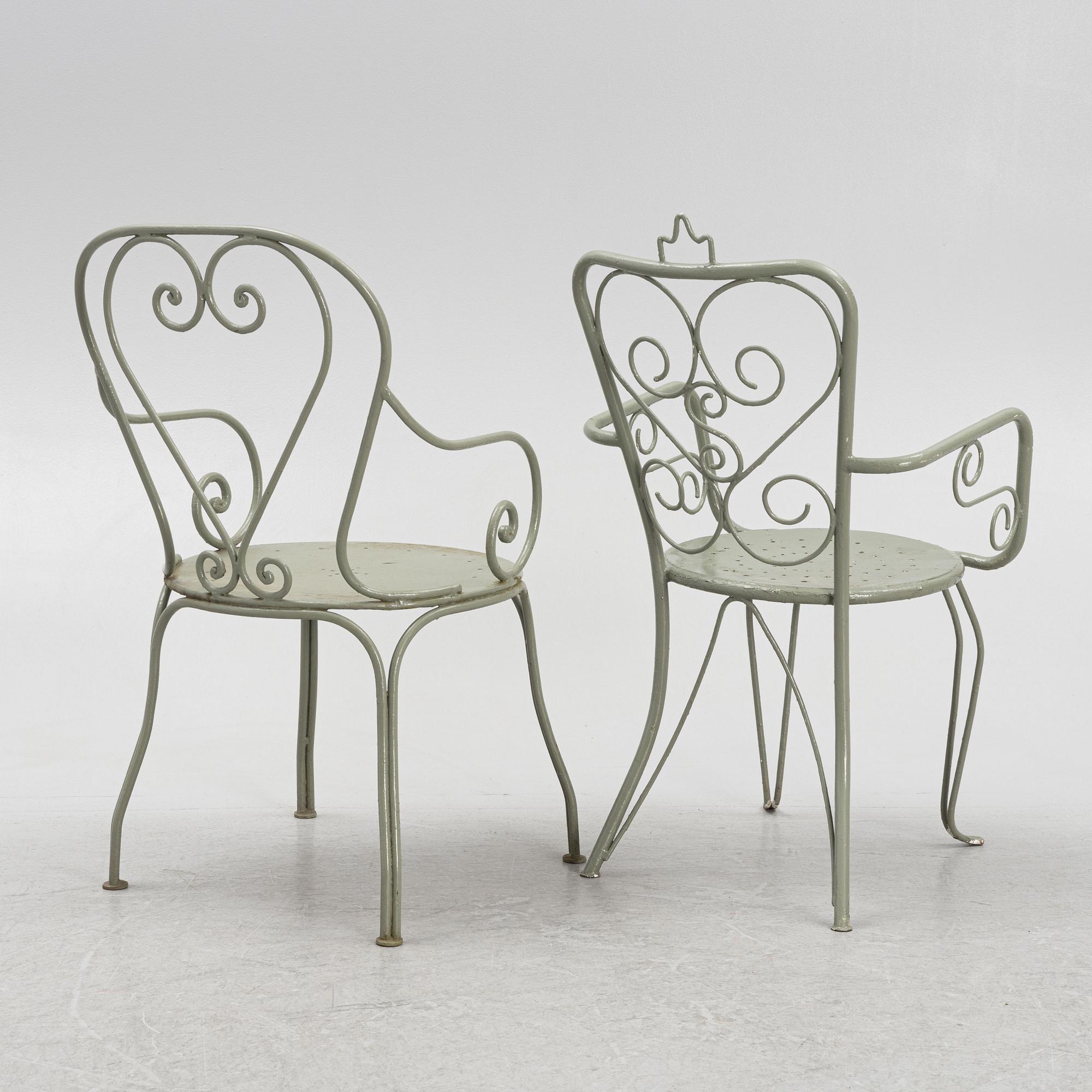 Trädgårdsgrupp, 6 delar, 1900-talets mitt.