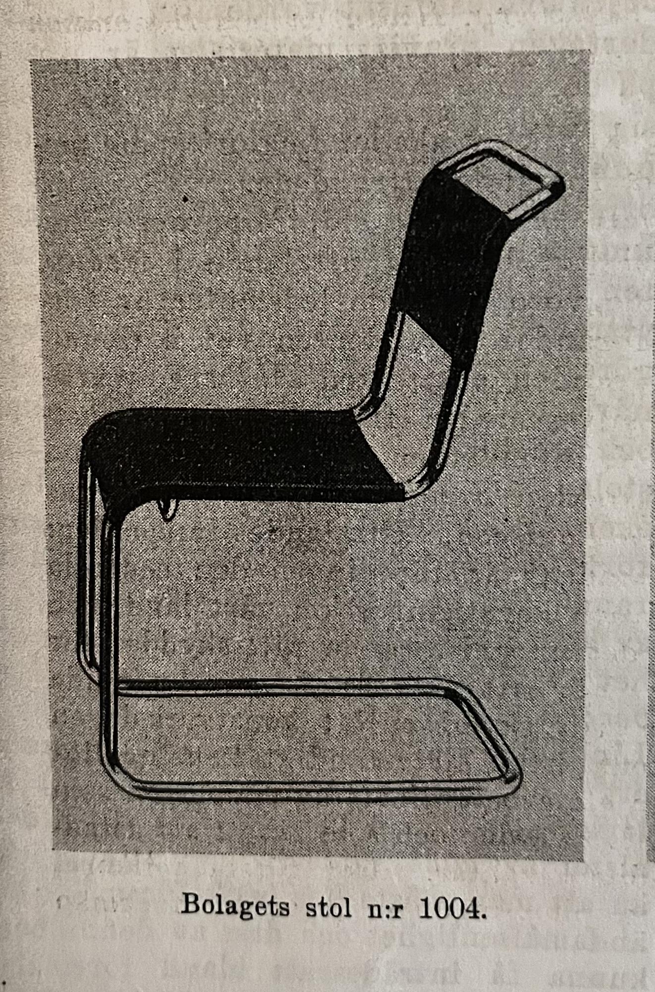 A.W. Nilssons Fabriker, chair, model no. "1004", Malmö, Sweden 1930s.