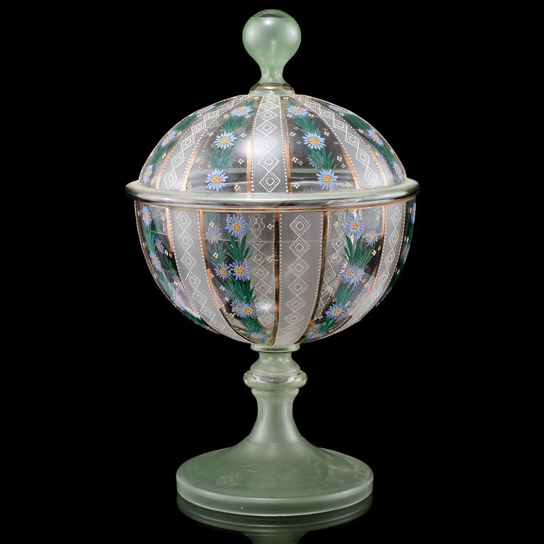 LOCKPOKAL, glas, 1900-tal.